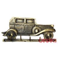 Araba Askı, 170x80 mm - Pirinç, Retro, Vintage, Antika Stil Klasik Araba Figürlü Rölyef Kabartma Askılık