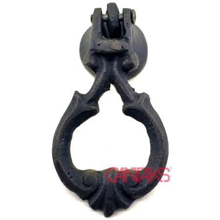 Çiçek Sarkaç, Çap 25 mm - Pirinç, Antika, Retro, Rustik Stil Dolap Kapak, Sandık, Kutu, Vitrin, Çekmece Kulp