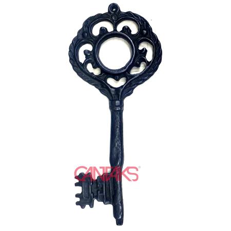 Mistik Dekor Anahtar, 197x83 mm - Büyük Boy, Antik, Vintage Stil Süs Tasarım Aksesuar Anahtarı