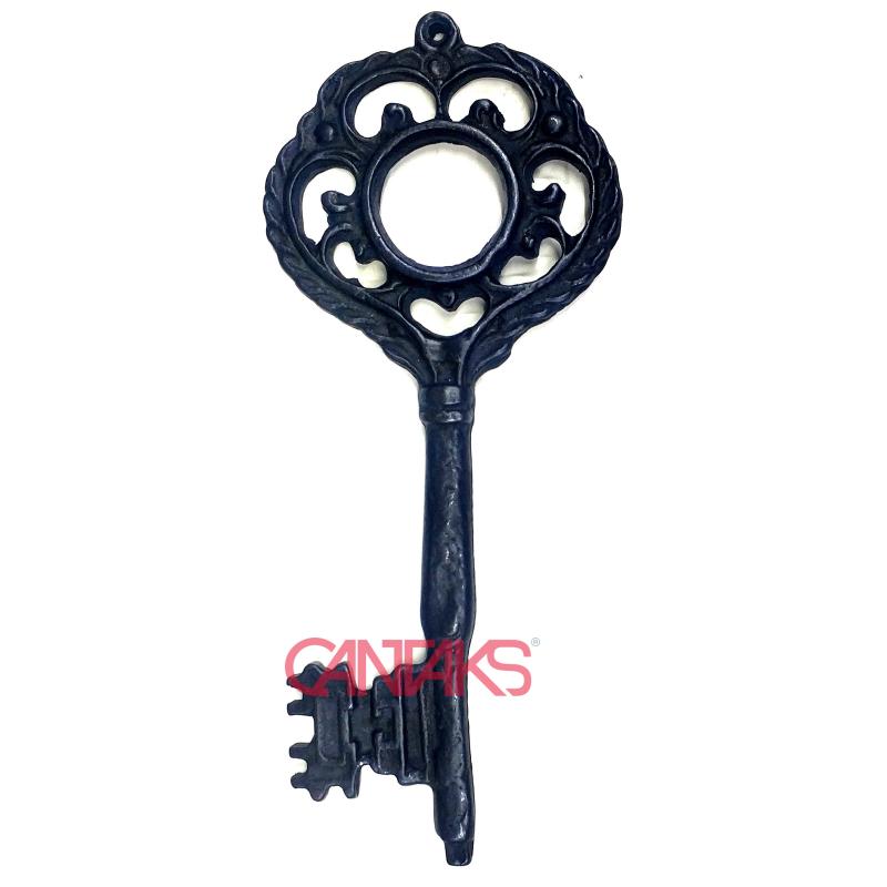 Mistik Dekor Anahtar, 197x83 mm - Büyük Boy, Antik, Vintage Stil Süs Tasarım Aksesuar Anahtarı