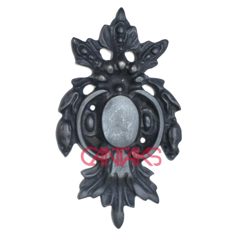 Orta Süs Aksesuarı,170x95 mm - Pirinç Vintage, Otantik ve Antik Stil Tasarım Dekoratif Akseuar Süsü
