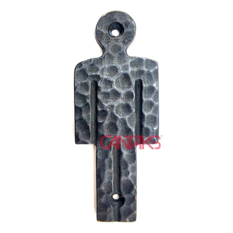 Erkek / Bay WC Figür Tabelası, 95x40 mm - Pirinç, Vintage, Retro Stil Tasarım Dekoratif  Duvar, Kapı Tuvalet Yönlendirme Tabela